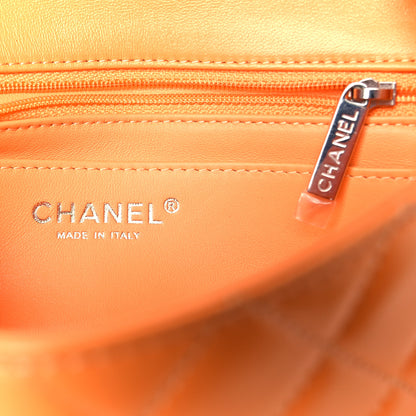 Chanel Lambskin Quilted Mini Rectangular Flap Orange 6 of 11