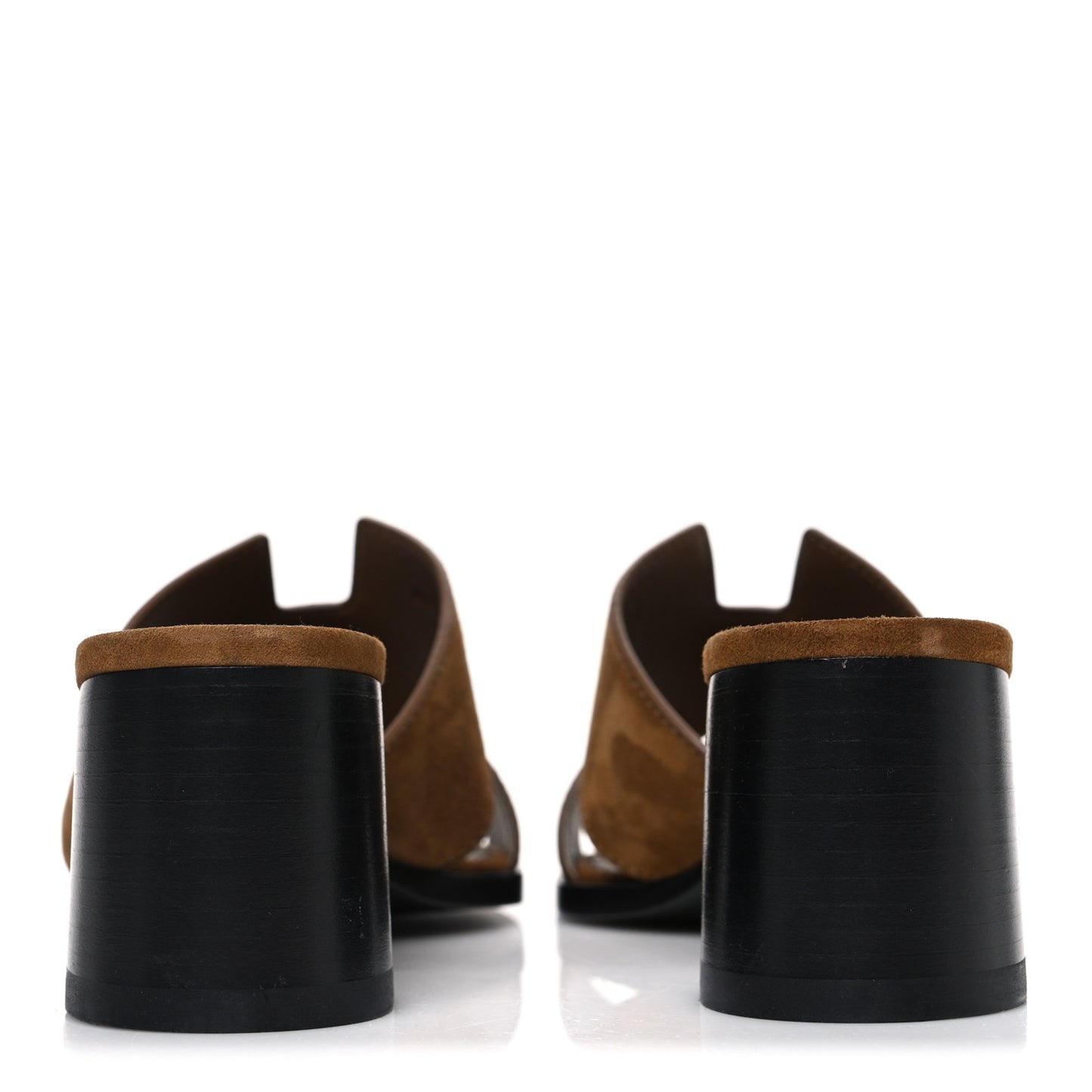 Velvet Goatskin Helia 60 Sandals 37.5 Brun Fume