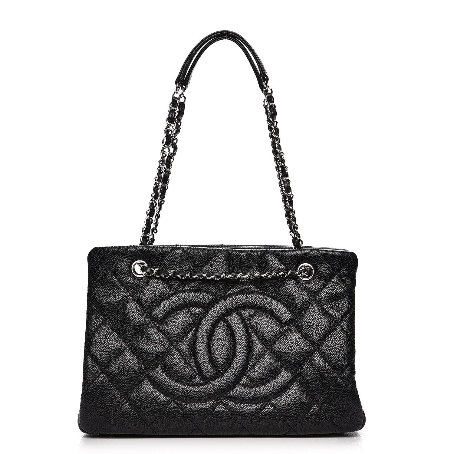 Chanel Caviar CC Timeless Tote Black 1 of 7