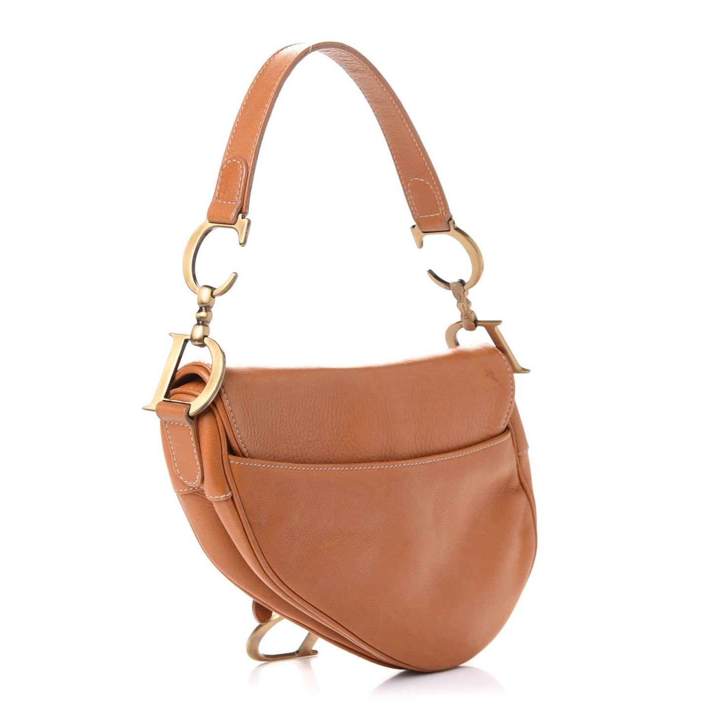 Calfskin Saddle Bag Tan