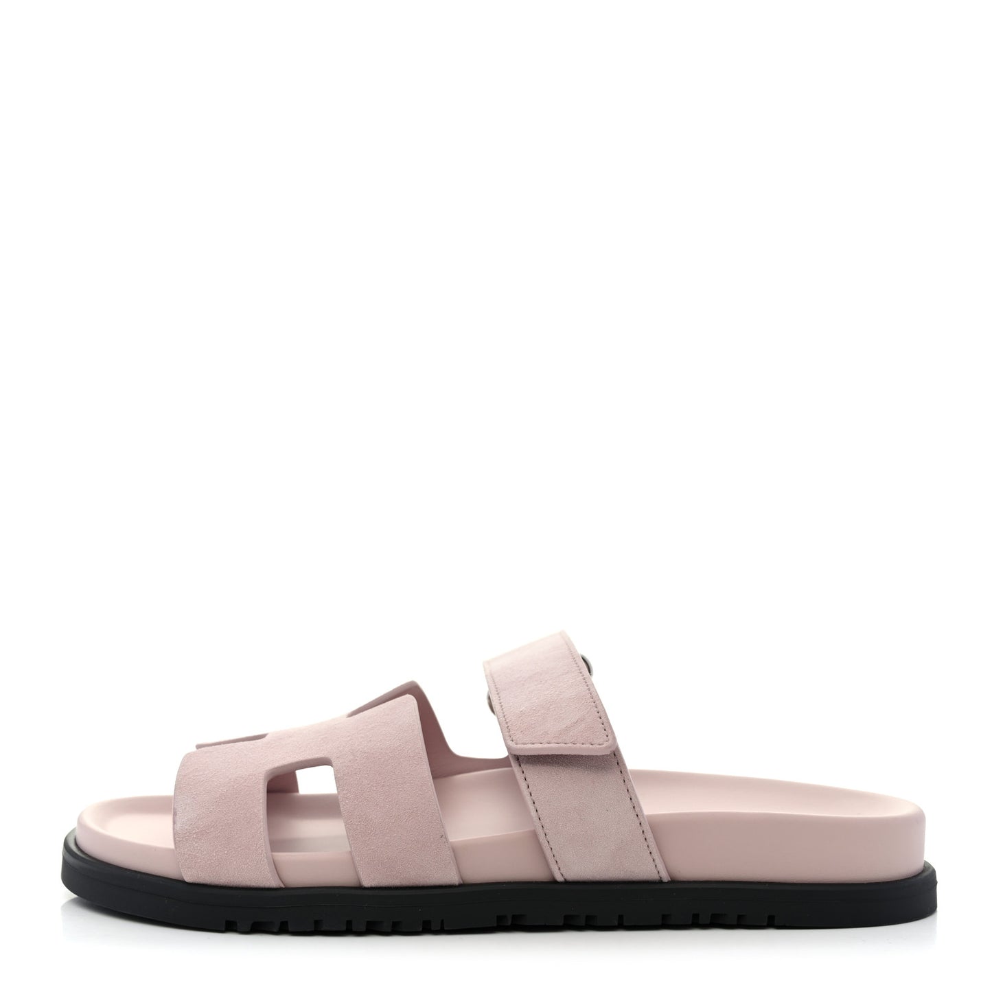 Suede Goatskin Womens Chypre Sandals 38.5 Rose Porcelaine