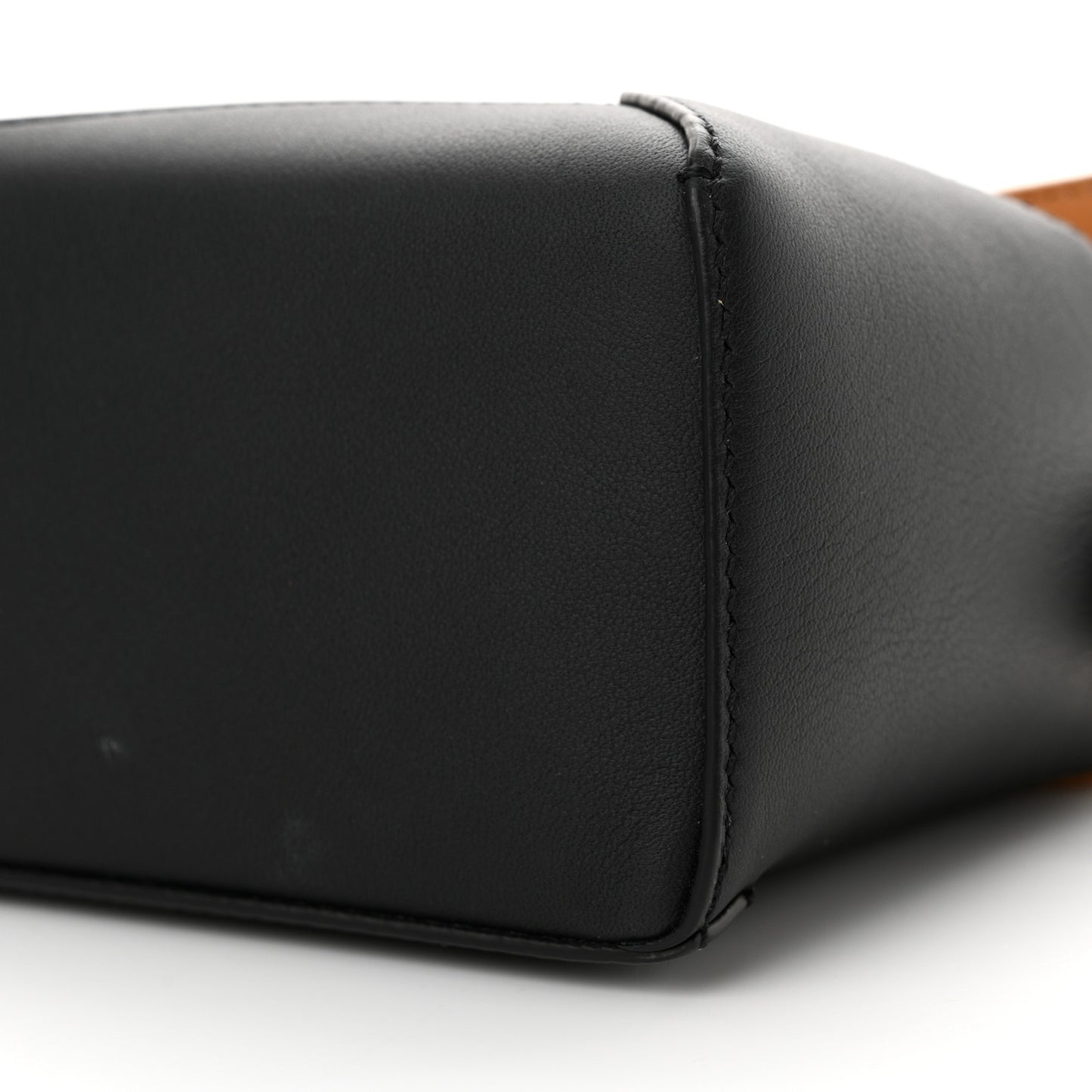 Calfskin Mini Puzzle Edge Bag Warm Desert Black