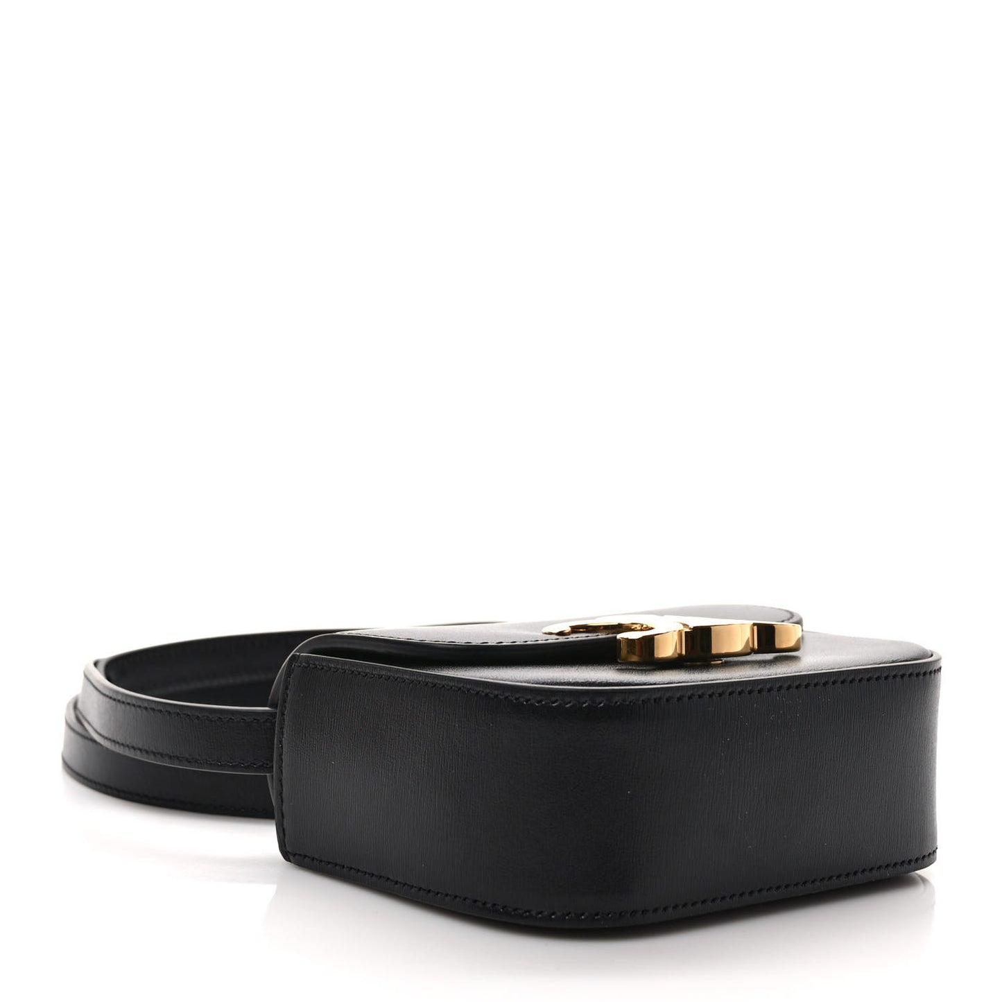 Shiny Calfskin Mini Triomphe Black