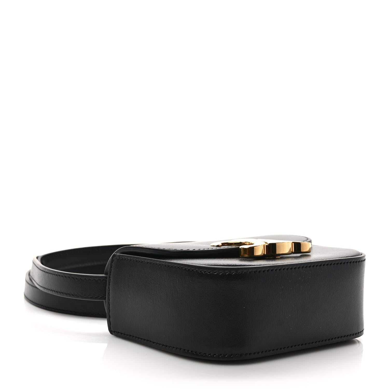 Celine Shiny Calfskin Mini Triomphe Black 4 of 10