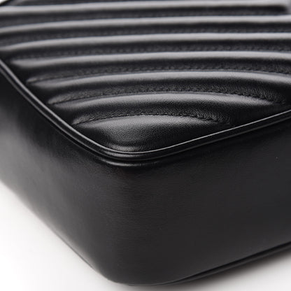 Saint Laurent Calfskin Matelasse Monogram Lou Camera Bag Black 9 of 14