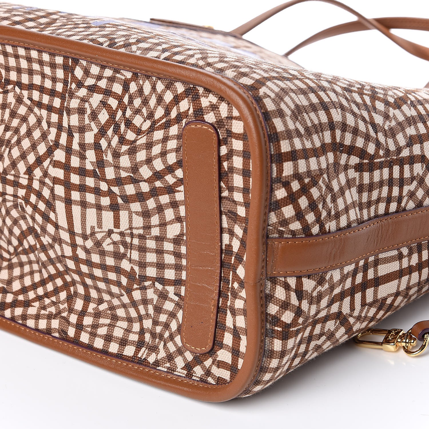 MCM Visetos Medium Liz Reversible Shopper Tote Cognac 15 of 16