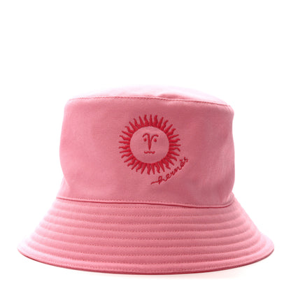 Hermes Cotton Gene Sunshine Bucket Hat 58 Rose Taille 3 of 8