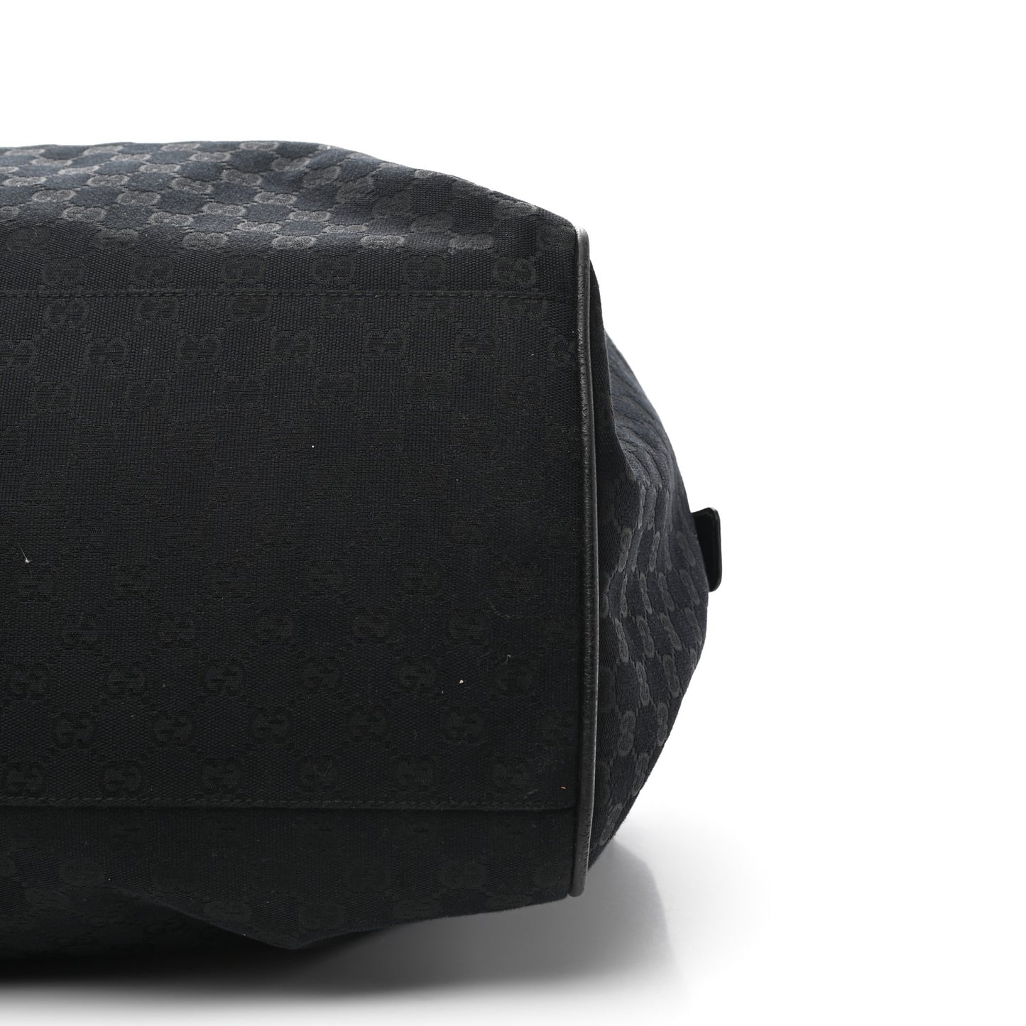 GG Monogram Web Large Collapsible Carry On Duffle Bag Black