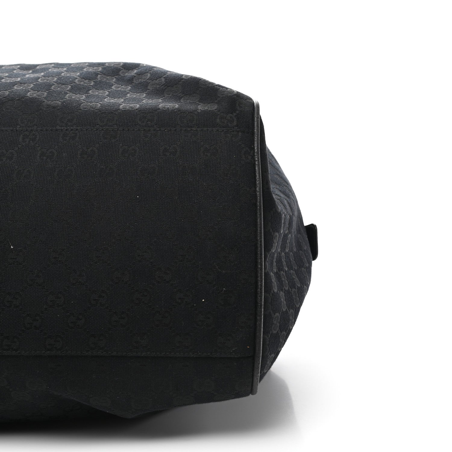 Gucci GG Monogram Web Large Collapsible Carry On Duffle Bag Black 9 of 9