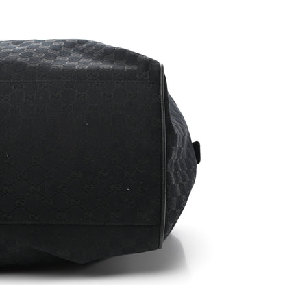 Gucci GG Monogram Web Large Collapsible Carry On Duffle Bag Black 9 of 9