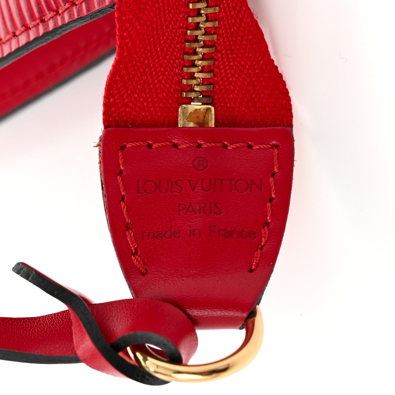 Louis Vuitton Epi Pochette Accessories 24 Castillan Red 6 of 10