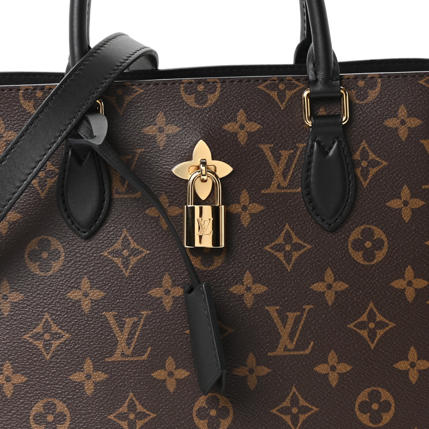 Louis Vuitton Monogram Flower Tote Black 8 of 10
