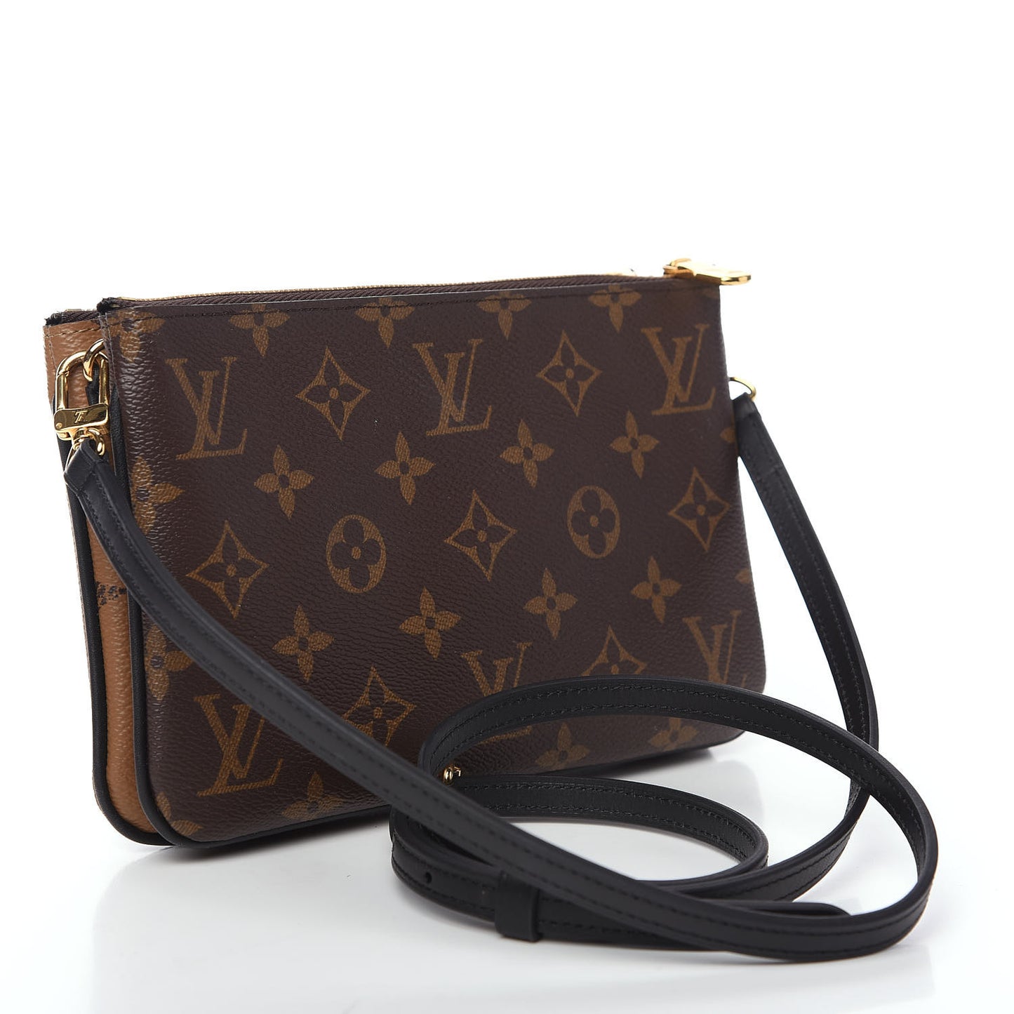 Reverse Monogram Giant Double Zip Pochette
