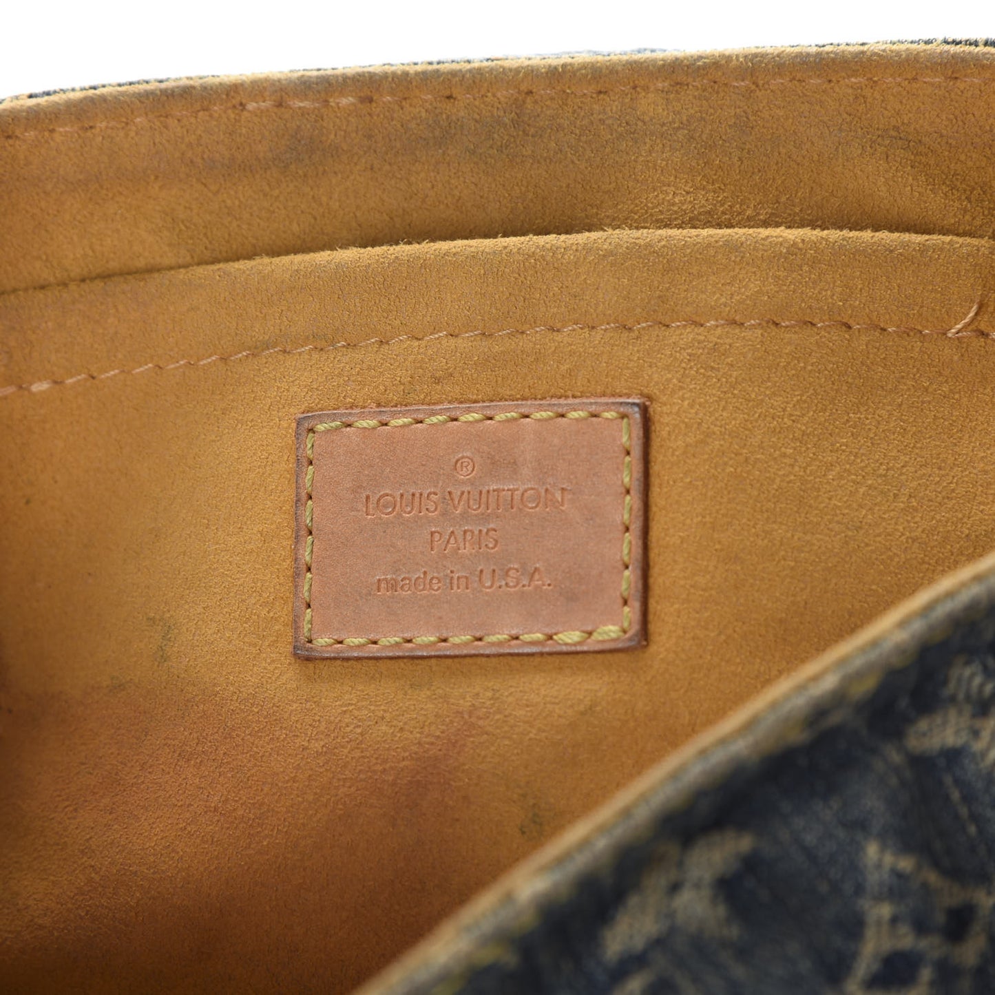 Monogram Denim Mini Pleaty Blue