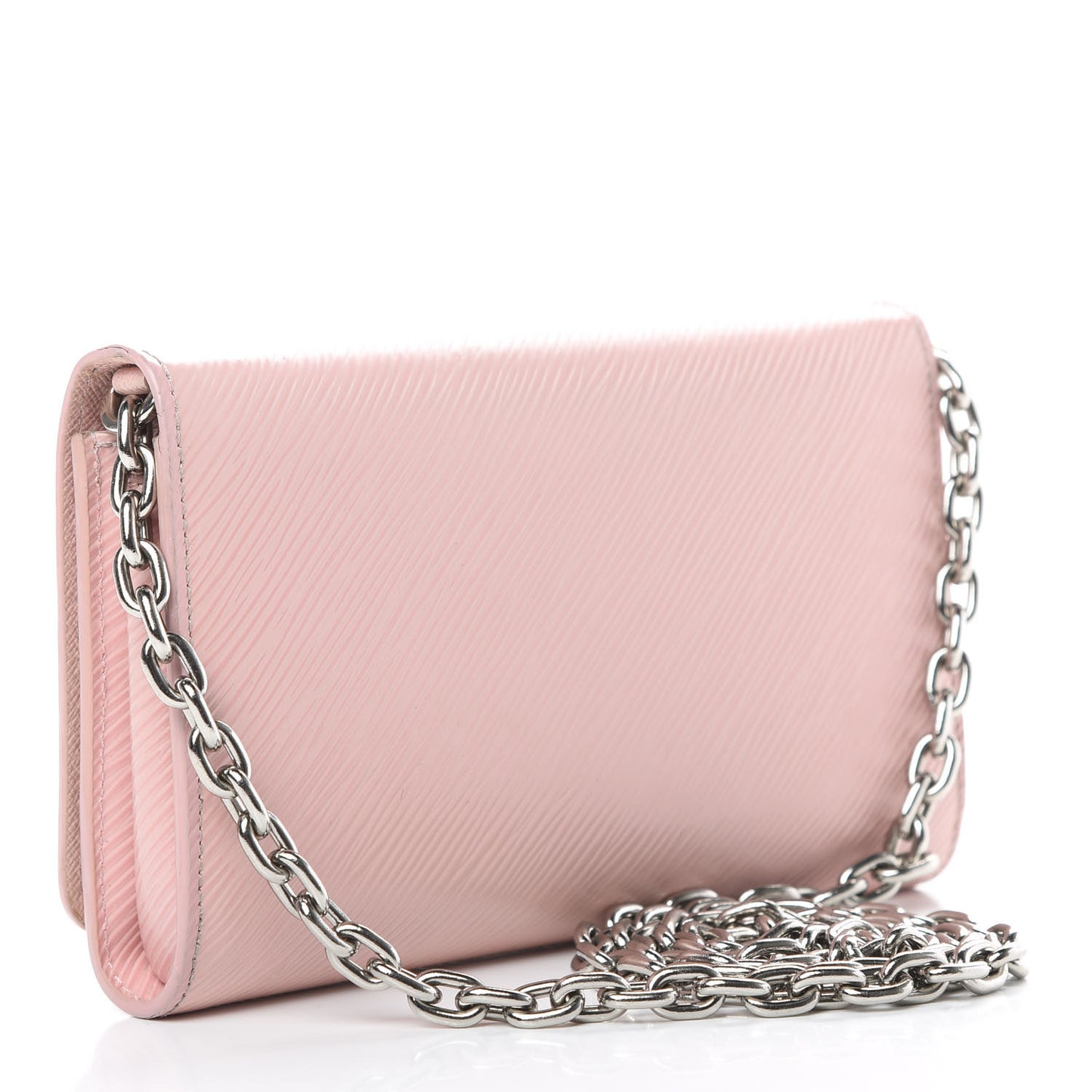 Epi Twist Chain Wallet Rose Ballerine