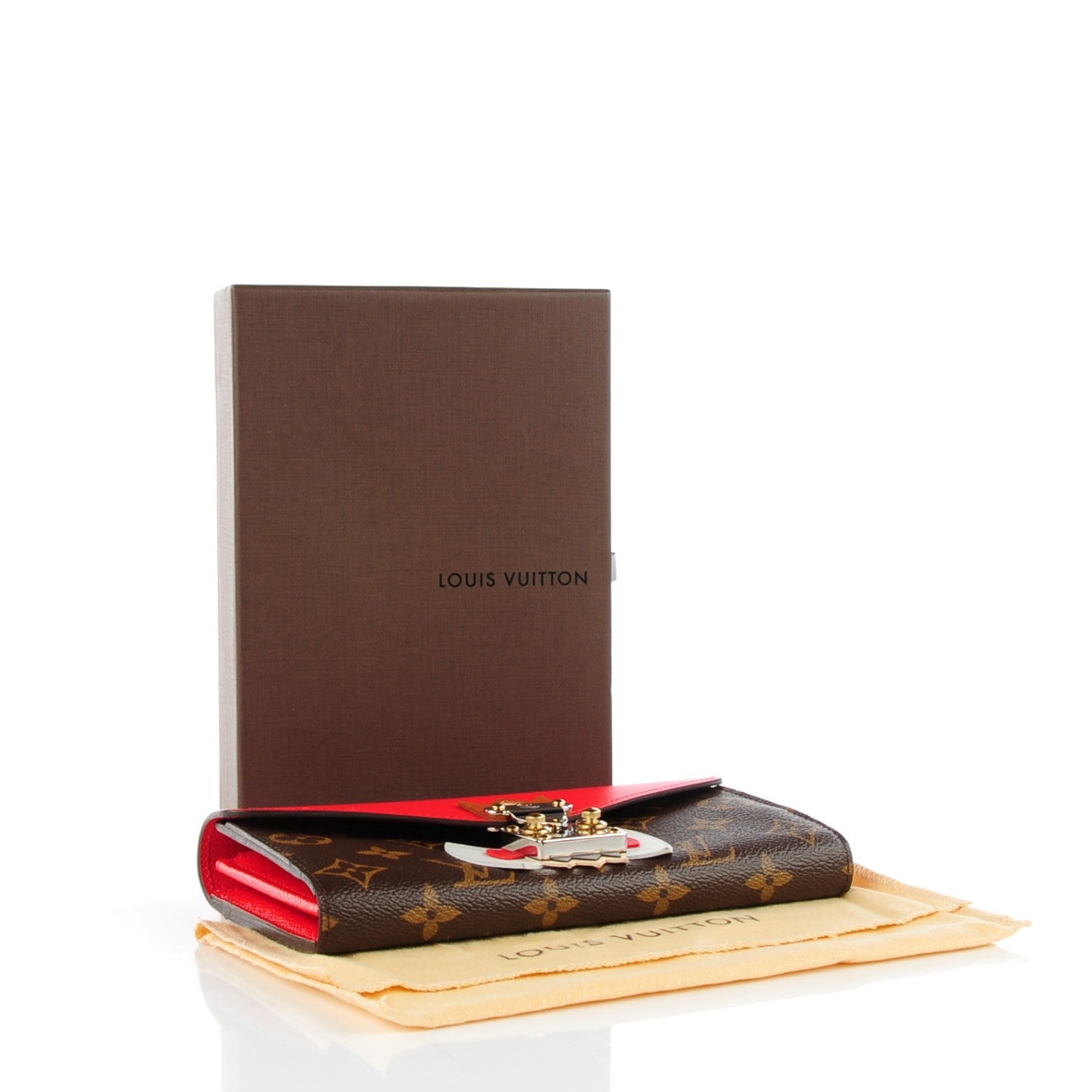 Louis Vuitton Monogram Tribal Mask Sarah Wallet Rouge 4 of 9