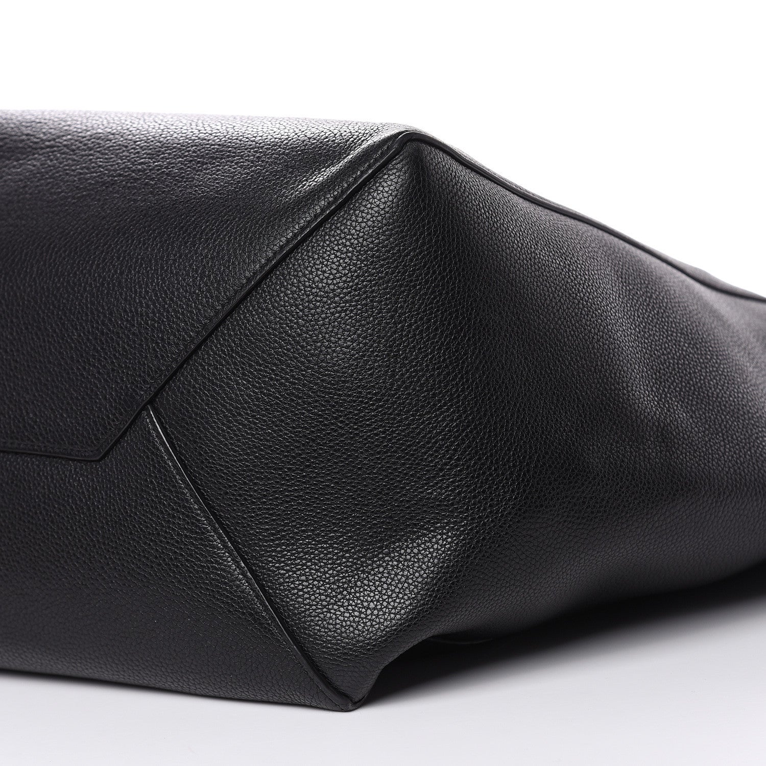 Celine Soft Grained Calfskin Medium Belt Cabas Phantom Black 10 of 14