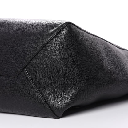 Celine Soft Grained Calfskin Medium Belt Cabas Phantom Black 10 of 14