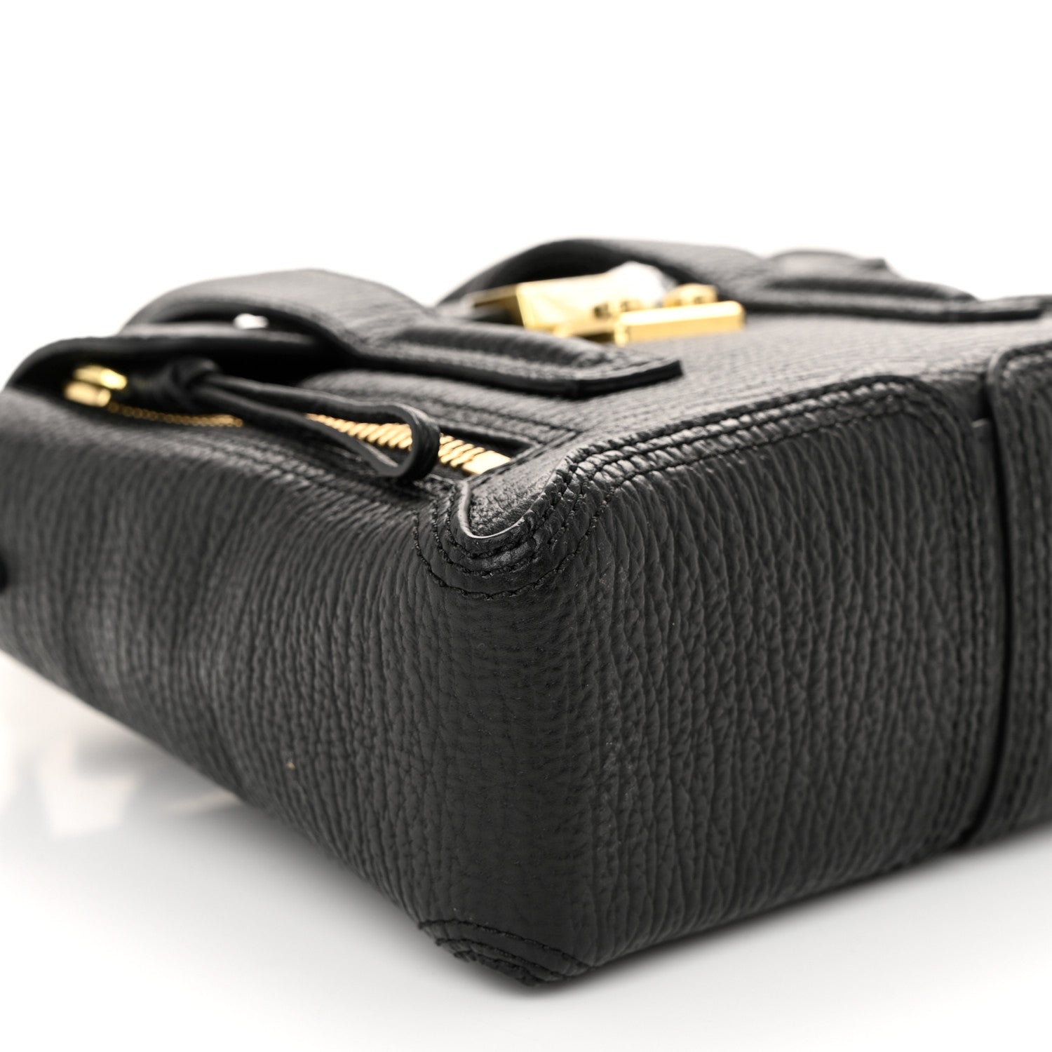 3.1 Phillip Lim Textured Calfskin Mini Pashli Satchel Black 8 of 10