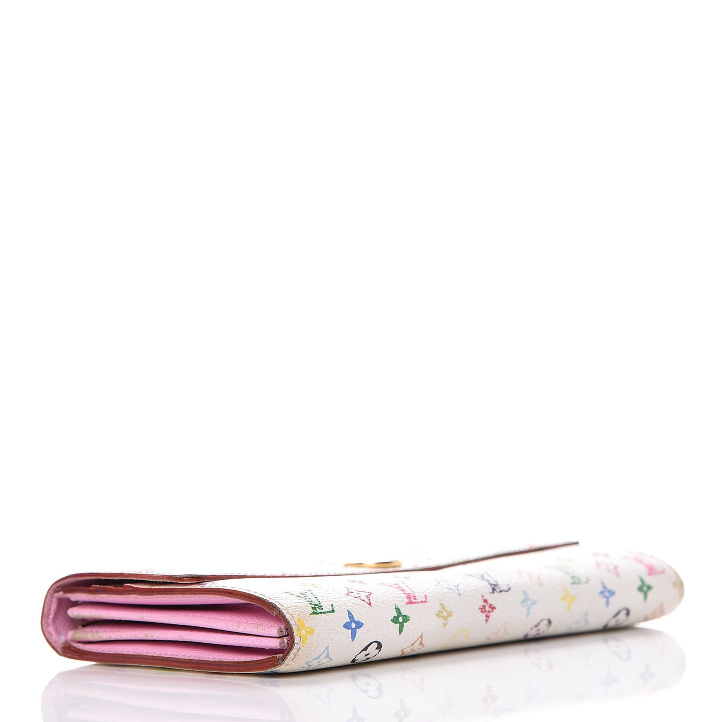 Monogram Multicolor Sarah Wallet White Litchi