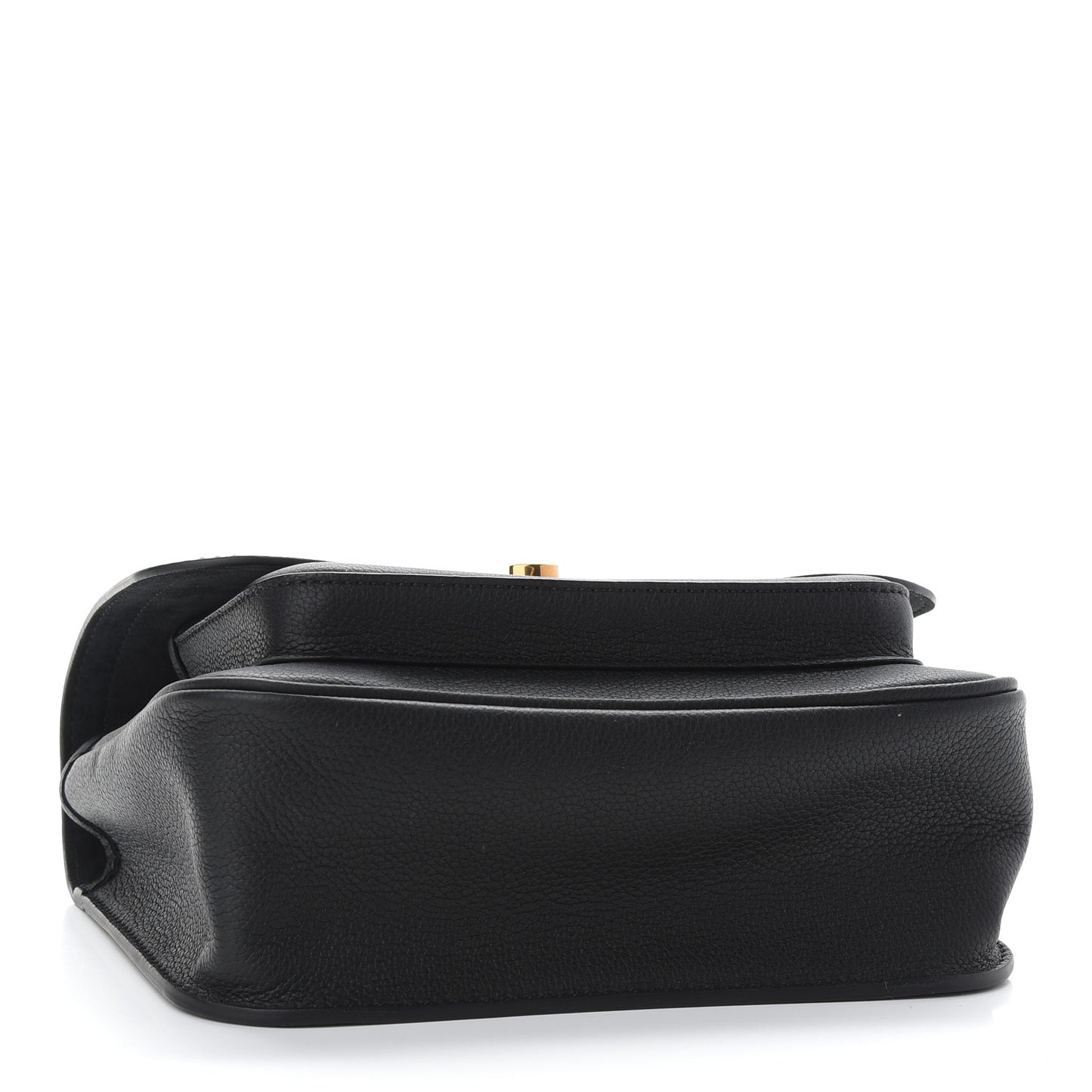 Grained Calfskin Lockme Chain Bag Black