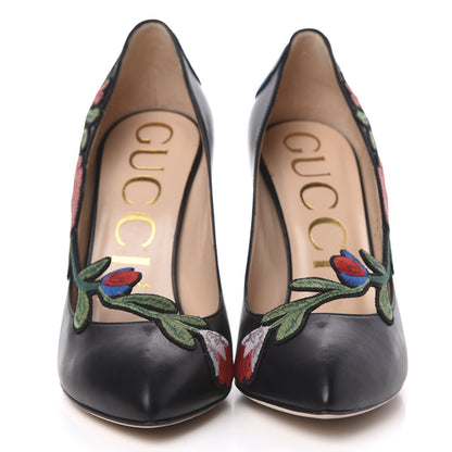Gucci Calfskin Ophelia High Heel Pumps 39 Black 2 of 10