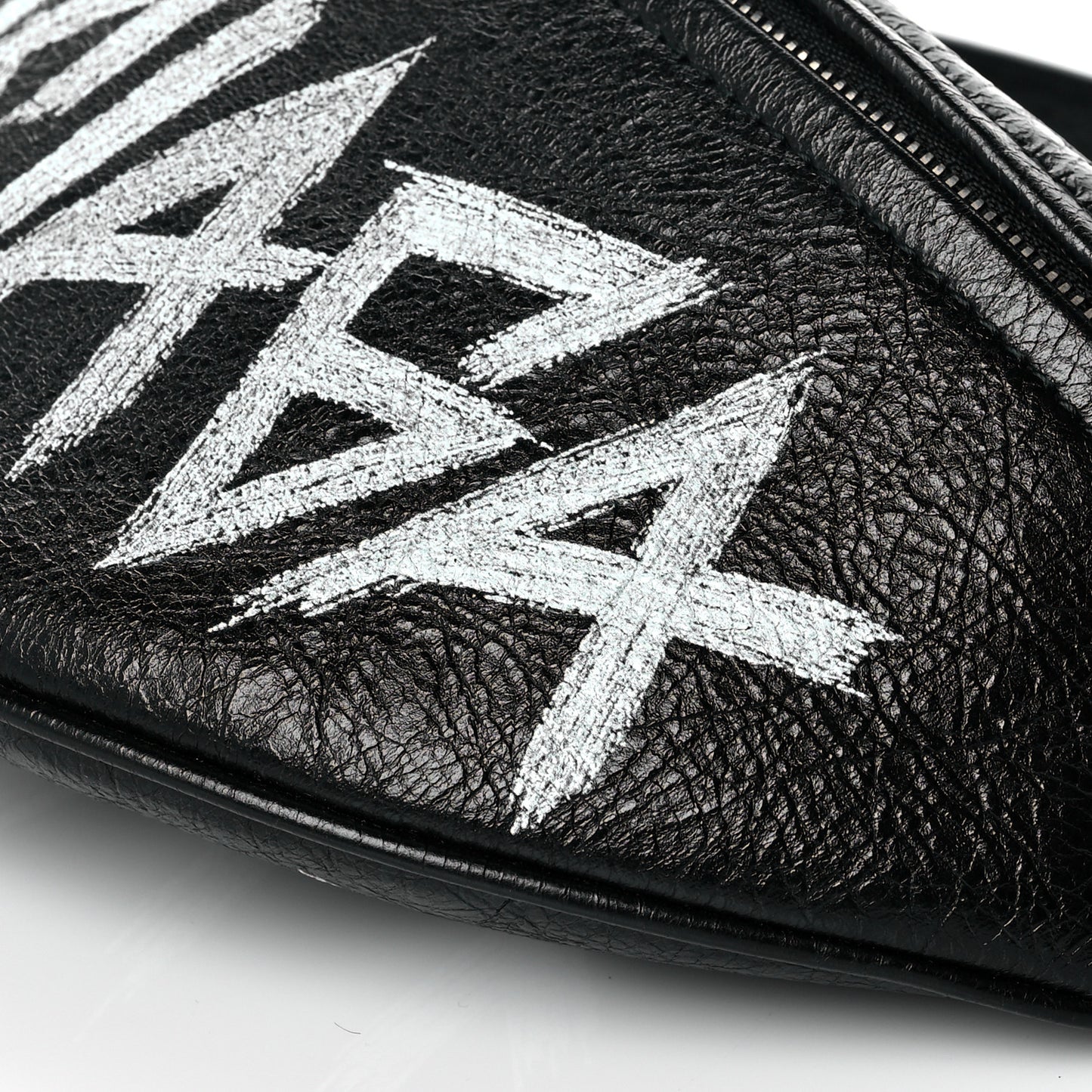 Agneau Arena Graffiti All Over XS Souvenir Belt Bag Black White