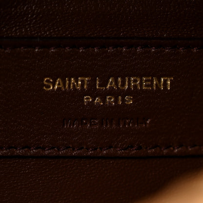Saint Laurent Raffia Monogram Tassel Kate 99 Dark Nude 6 of 12