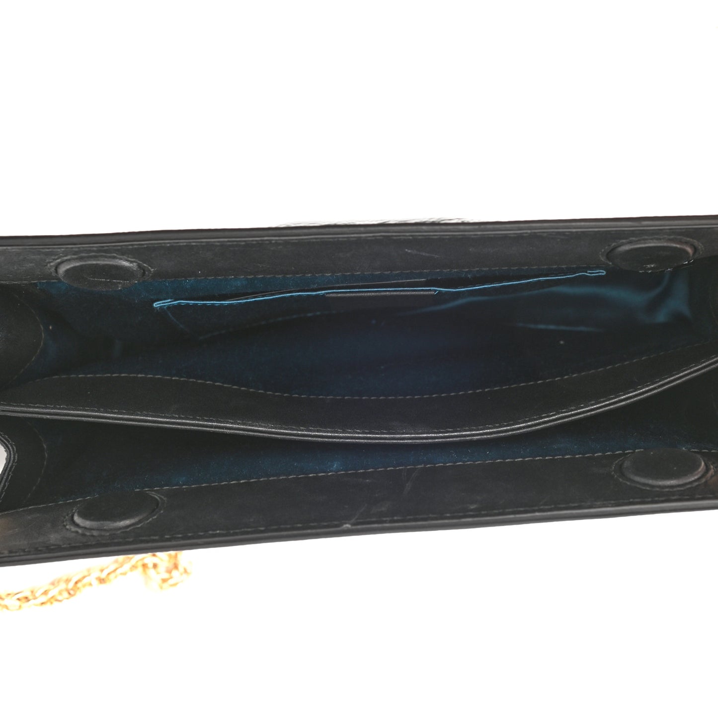 Suede Patent Web Small Ophidia Chain Shoulder Bag Nocciola Black