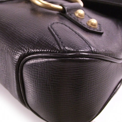 Gucci Leather Horsebit Flap Bag Black 5 of 11