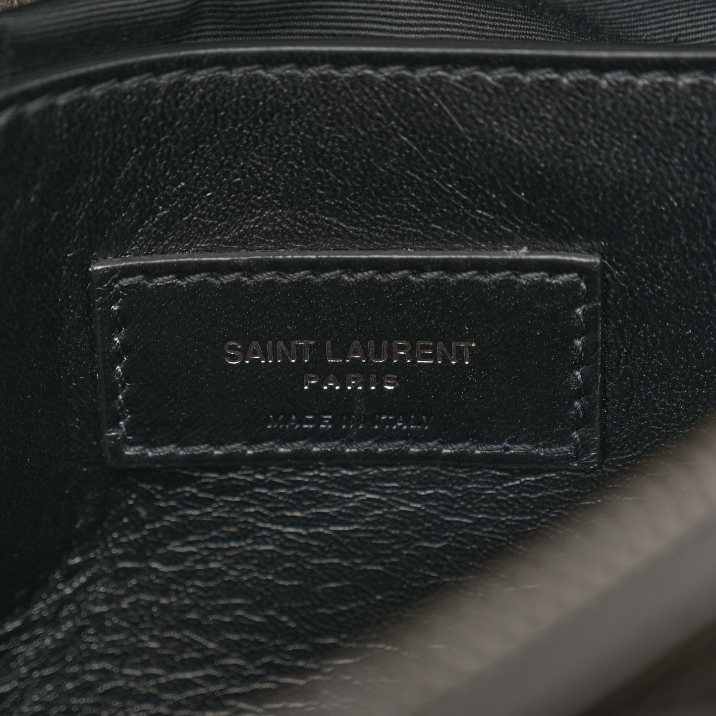 Calfskin Crocodile Embossed West Hollywood Monogram Fold-Over Dark Brown