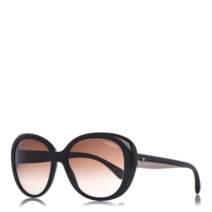 Chanel Signature Oval Sunglasses 5312 Black 1 of 7