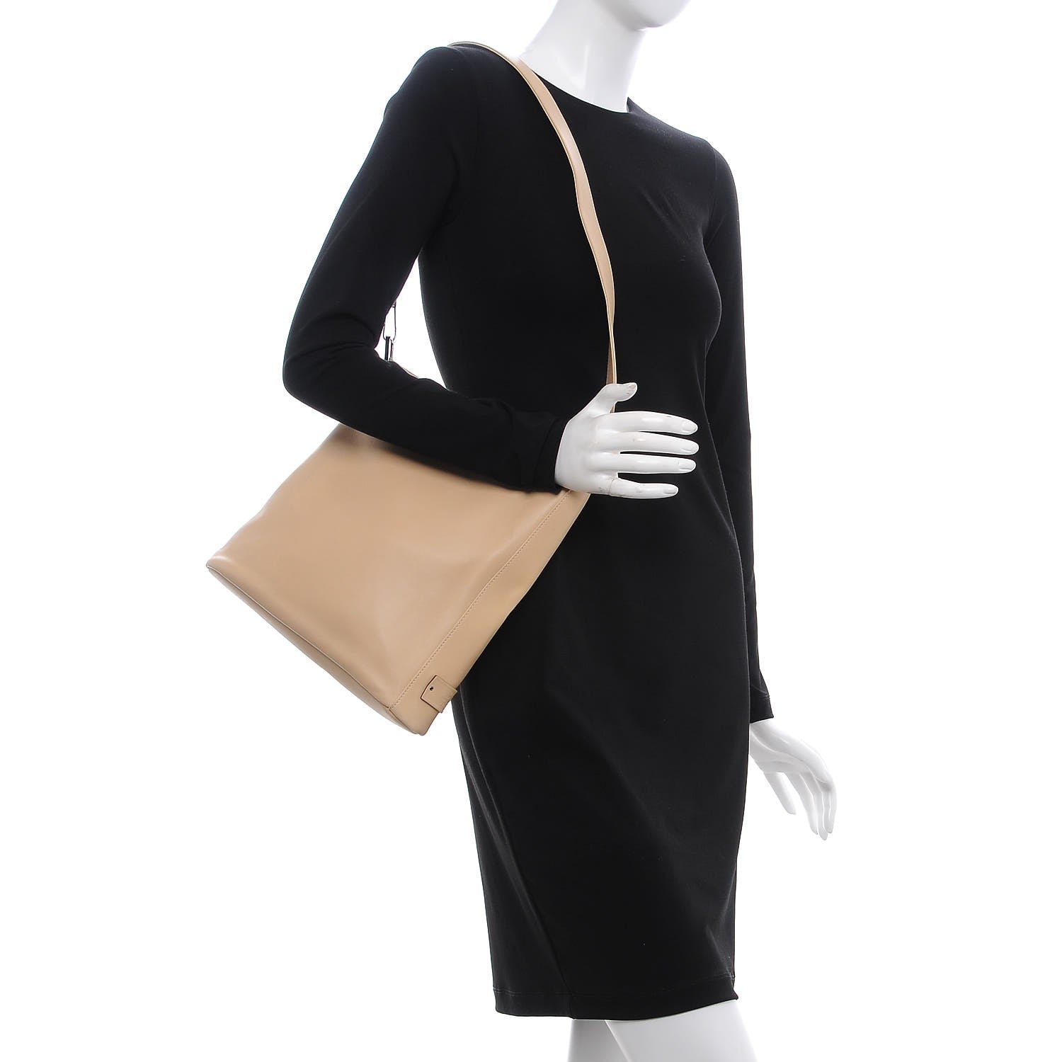 Gucci Calfskin Hobo Beige 2 of 8