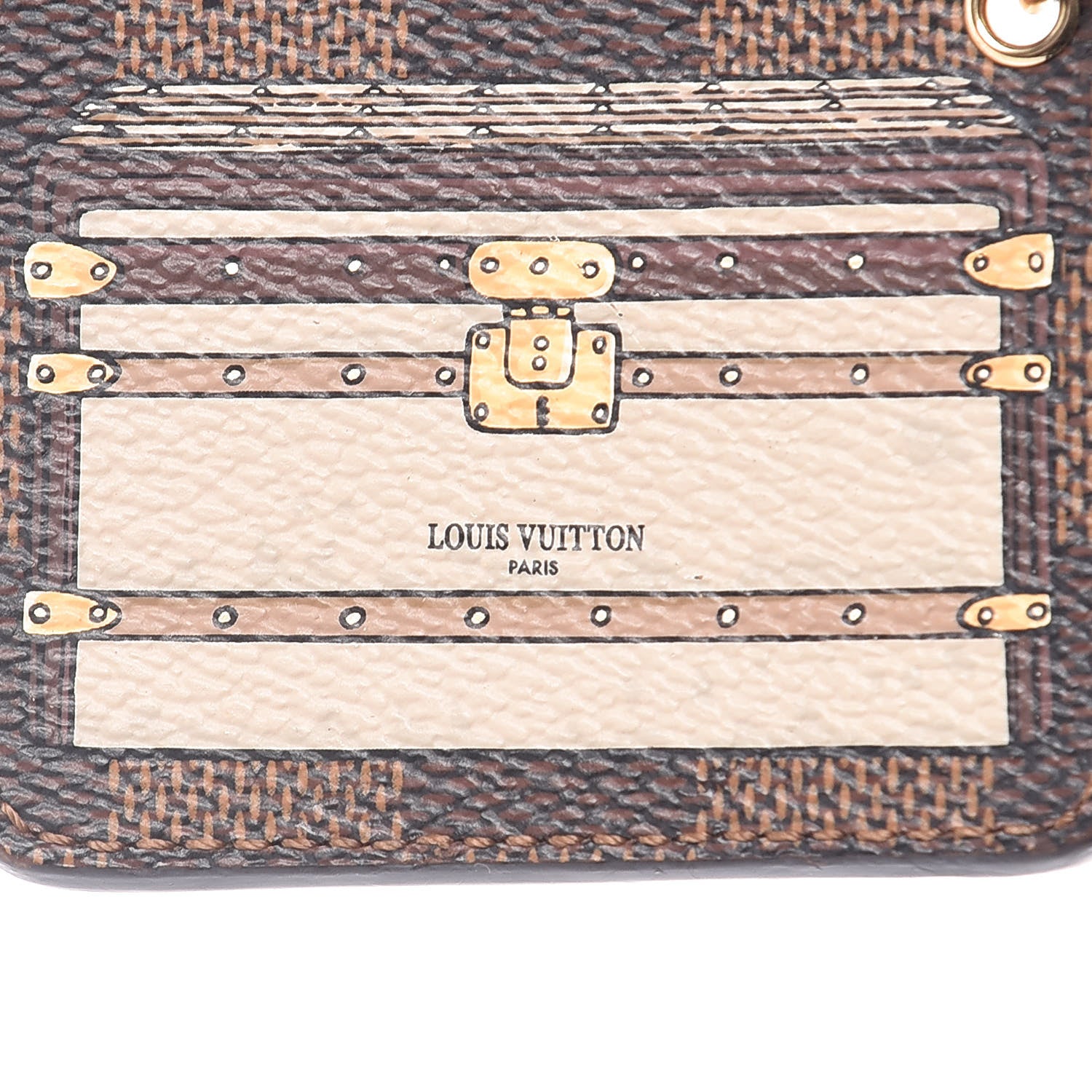 Louis Vuitton Damier Ebene Trunks and Locks Bag Charm 4 of 6