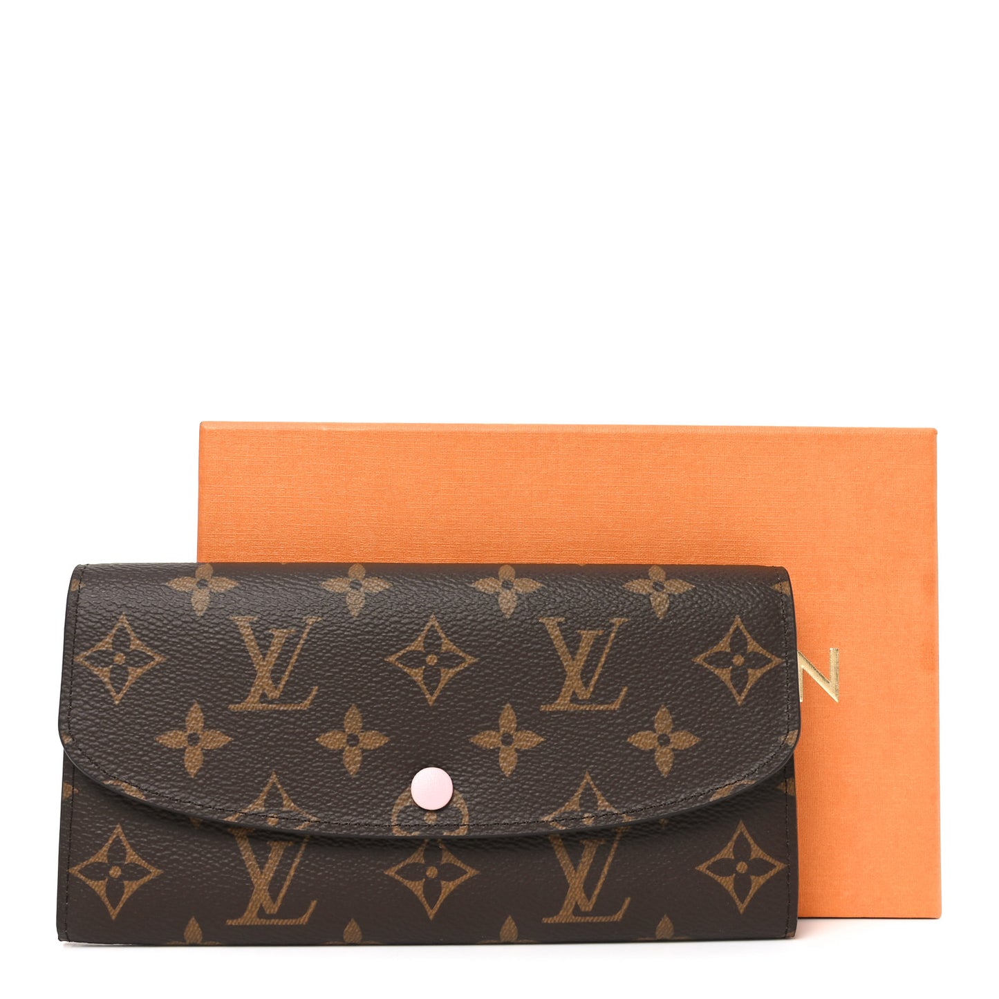 Monogram Emilie Wallet Rose Ballerine
