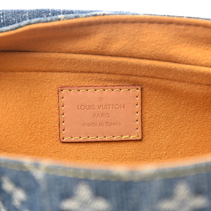 Louis Vuitton Monogram Denim Mini Pleaty Blue 5 of 9