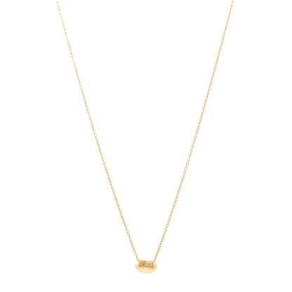 Tiffany 18K Yellow Gold 6.5mm Elsa Peretti Bean Pendant Necklace 1 of 4