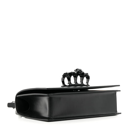 Alexander McQueen Calfskin Knuckle Shoulder Bag Black 3 of 11