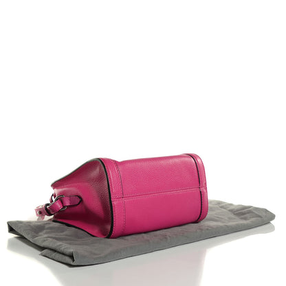 Alexander McQueen Pebbled Calfskin Mini Padlock Tote Bouganville 4 of 9