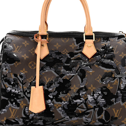Louis Vuitton Monogram Fleur De Jais Sequins Speedy 30 8 of 11