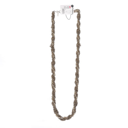 Chanel Pearl Chain CC Long Necklace Golden Pearly White 3 of 6