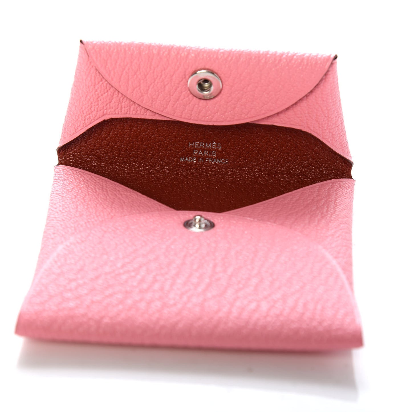 Chevre Mysore Verso Bastia Coin Purse Rose Confetti Brique