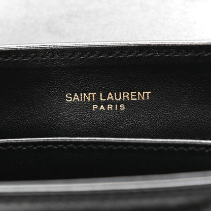 Saint Laurent Calfskin Y Quilted Monogram Toy Loulou Crossbody Bag Black 6 of 12