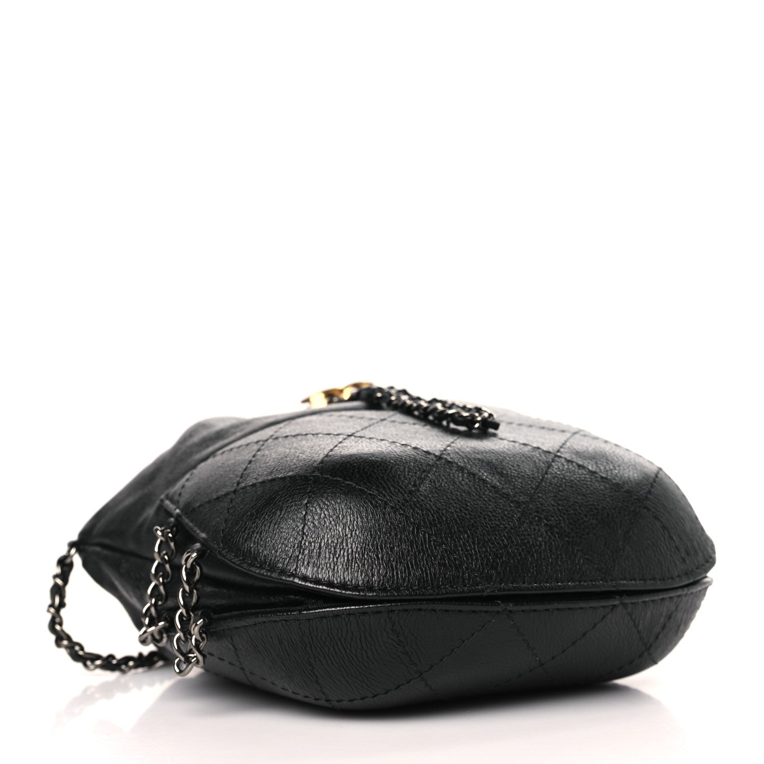 Chanel Calfskin Quilted Small Gabrielle Bucket Black 4 of 10