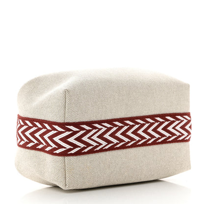 Hermes Canvas Small Bride-A-Brac Natural Rouge H 4 of 6