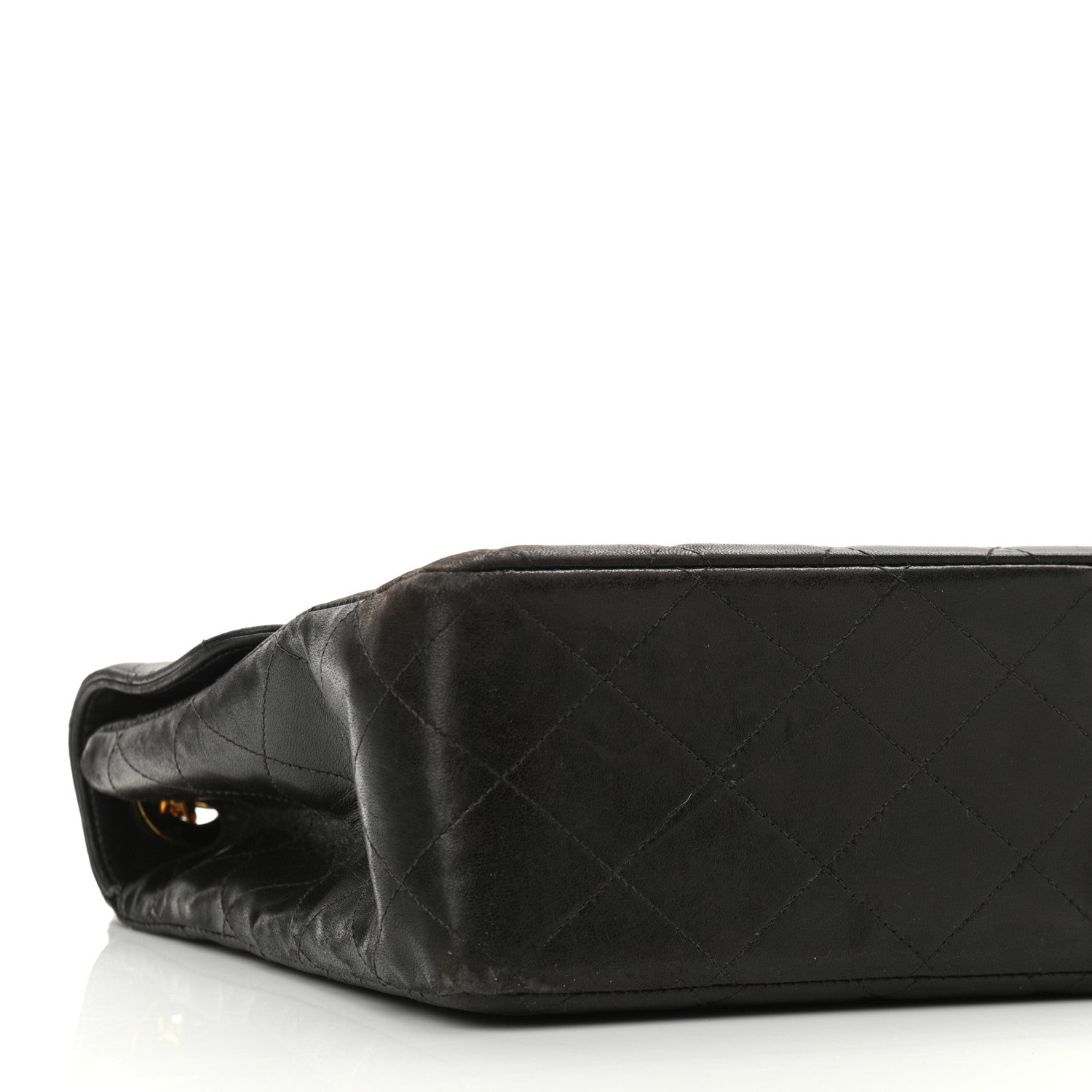 Chanel Lambskin Quilted XL Jumbo Single Flap Black 18 of 33