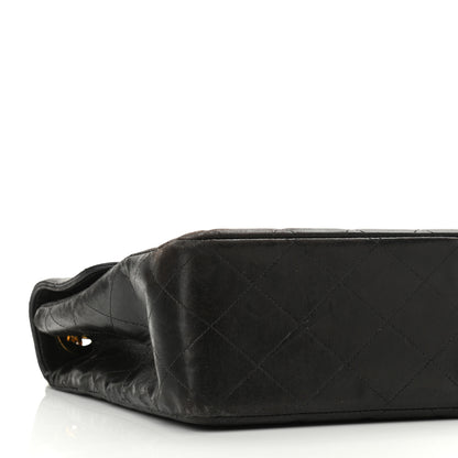 Chanel Lambskin Quilted XL Jumbo Single Flap Black 18 of 33