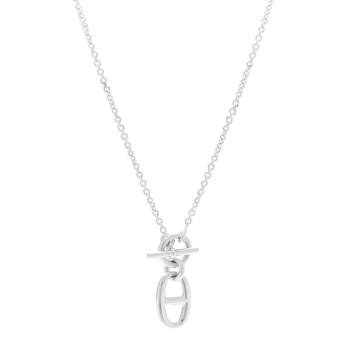 Sterling Silver Amulette Chaine d'Ancre Necklace