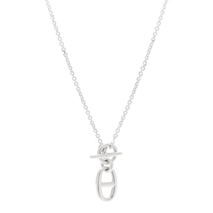 Hermes Sterling Silver Amulette Chaine d'Ancre Necklace 1 of 6