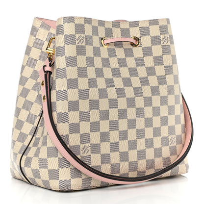 Louis Vuitton Damier Azur Neonoe MM Eau De Rose 3 of 10